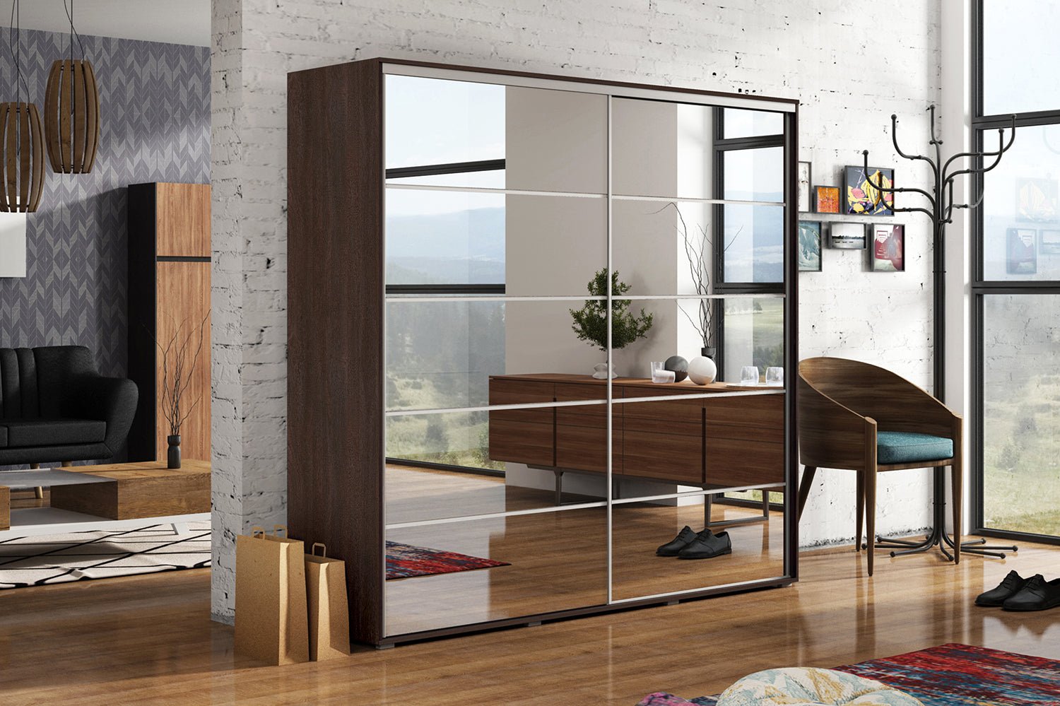 200cm Sliding door wardrobes - Furniture4House