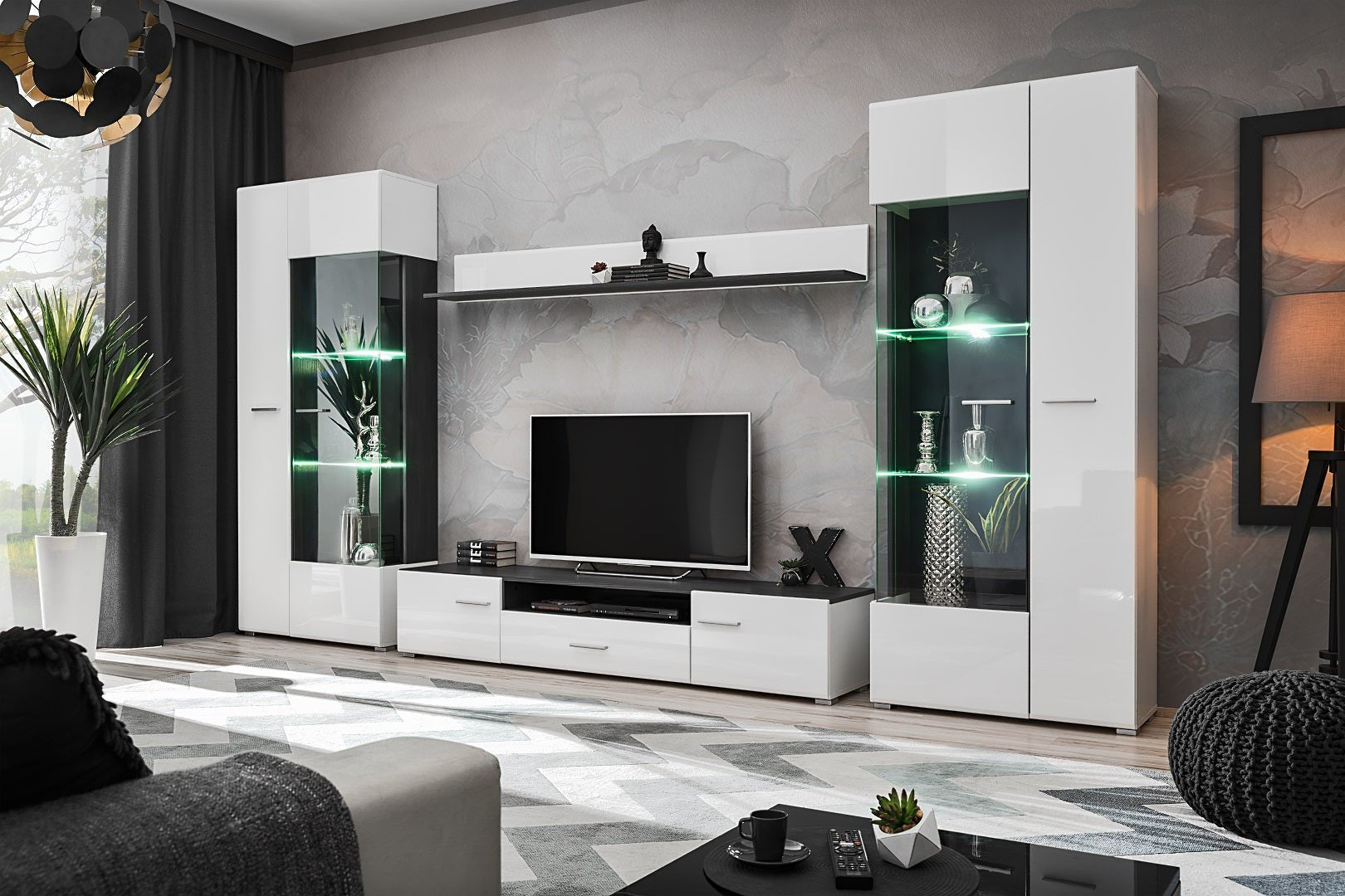 Sleek High Gloss Living Room Furniture Collections preview