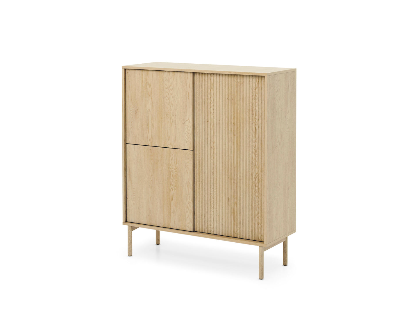Modern Scandinavian Light Oak Sideboard – European-Made Storage Cabinet Tavo 103cm | furniture4house
