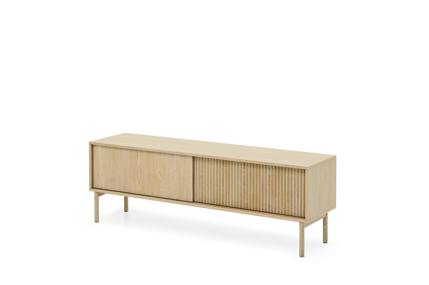 Scandinavian Oak Effect TV Stand 153- Modern Minimalist Storage Unit Tavo | Furniture4House (Copy)