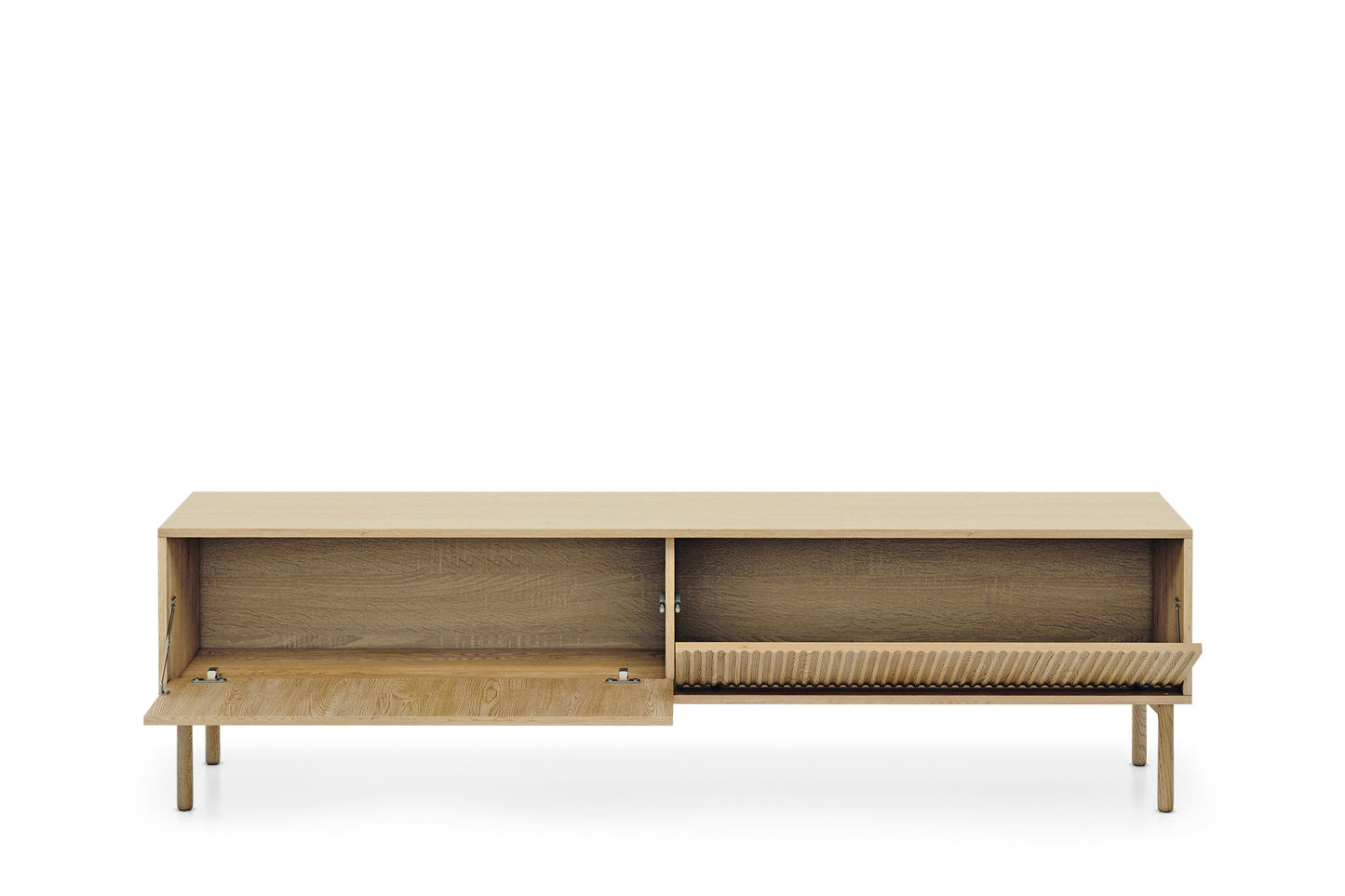 Scandinavian Oak Effect TV Stand 187- Modern Minimalist Storage Unit Tavo | Furniture4House