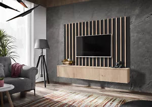 Living room furniture set Entertainment Modern TV Unit Wooden colour