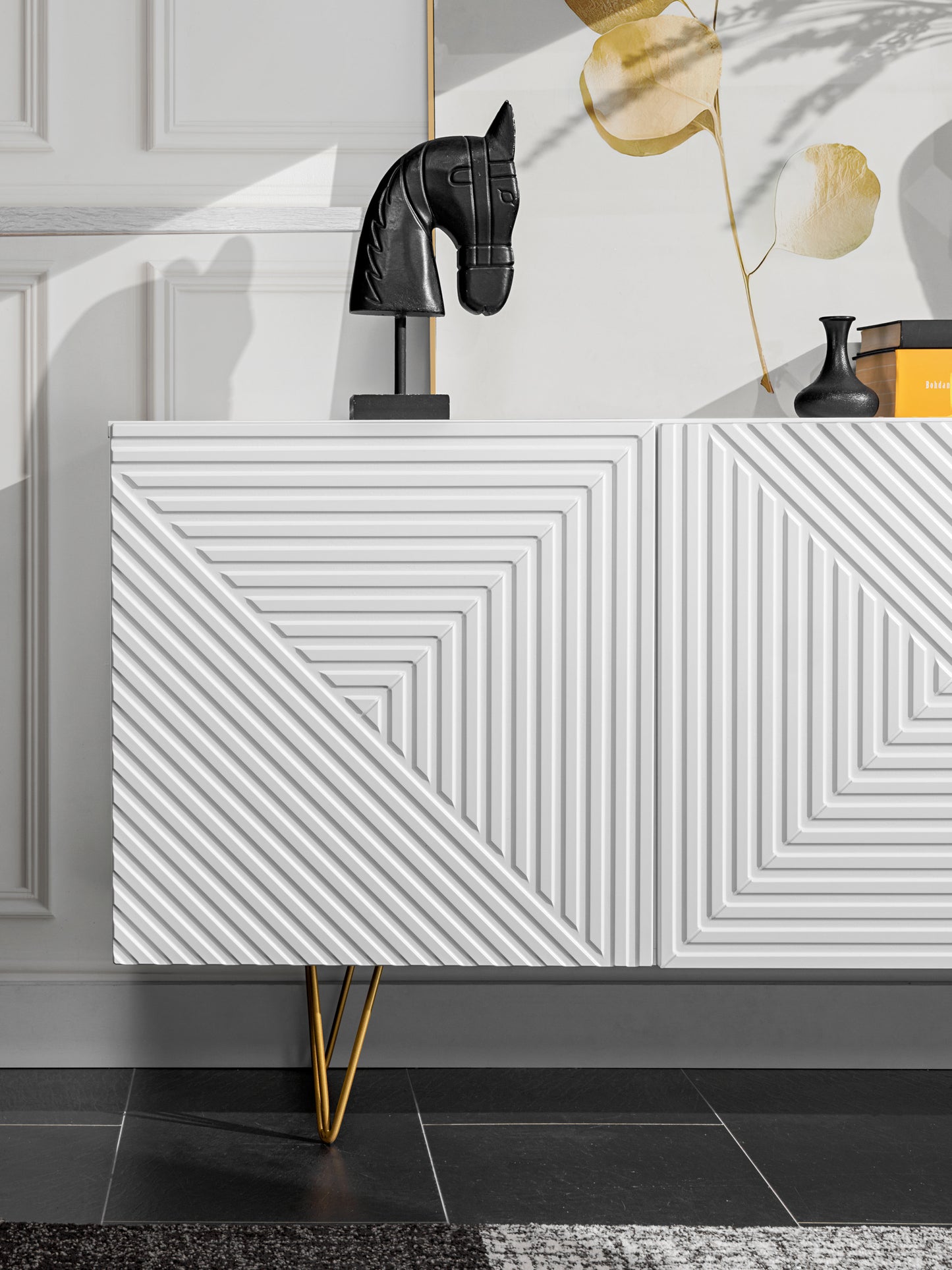 sideboard modern display cabinet pyramid Furniture4house