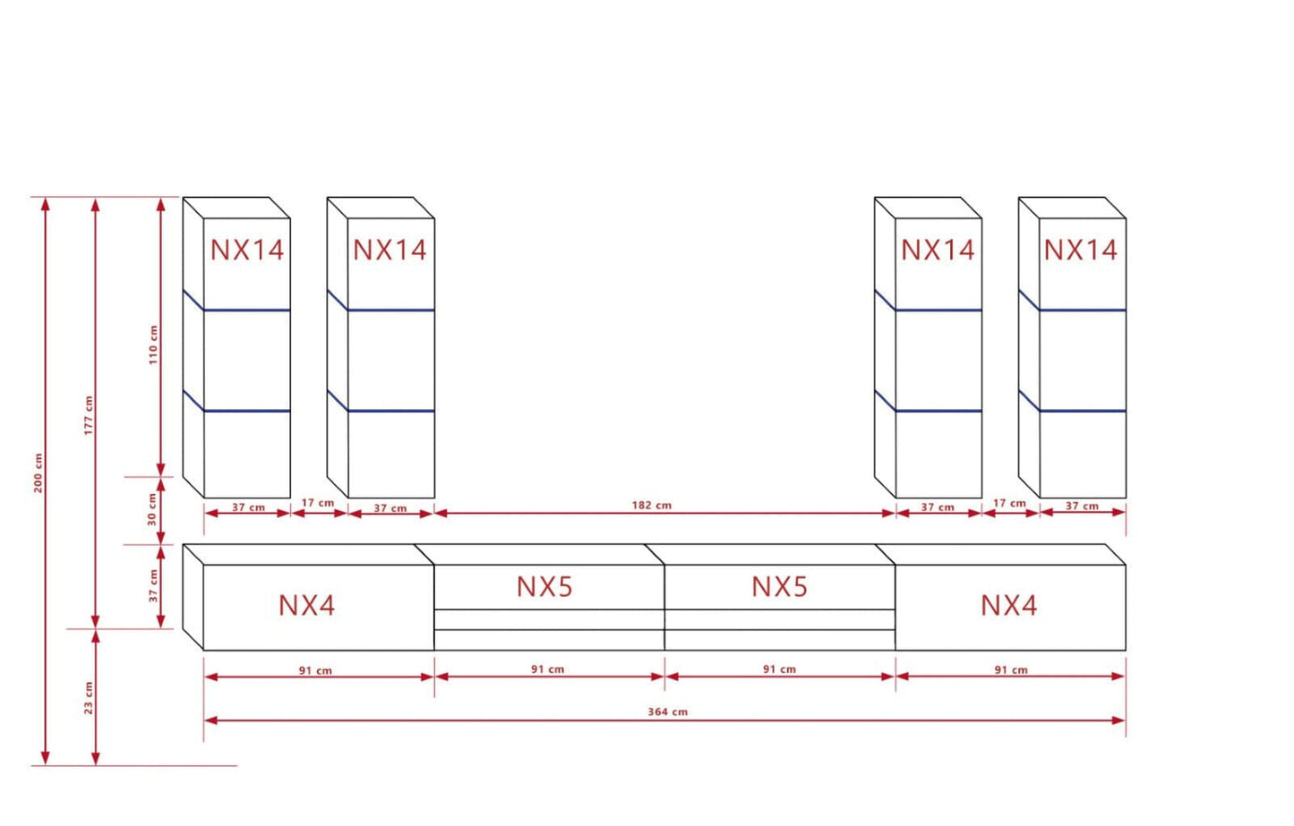Entertainment Tv Unit White Gloss Living room furniture set