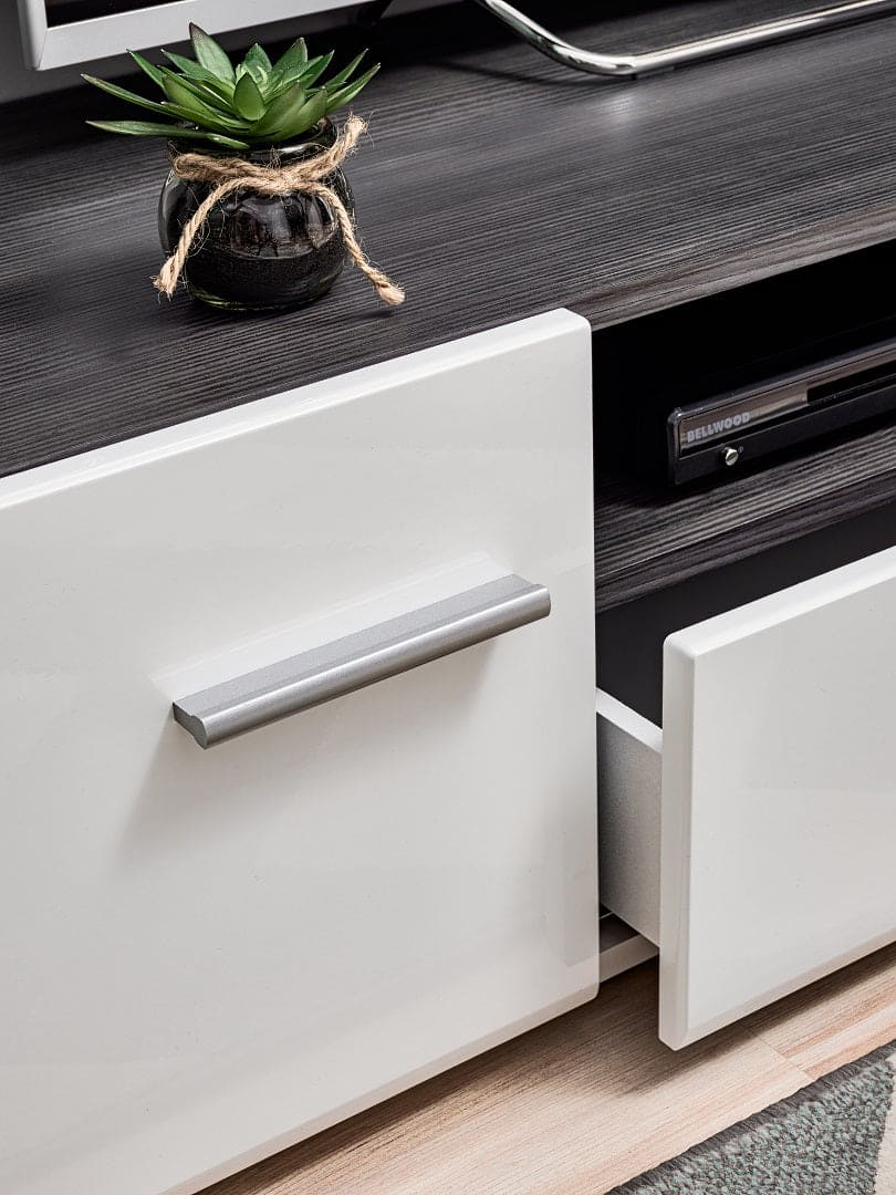 Living room furniture set white gloss Entertainment TV Unit West