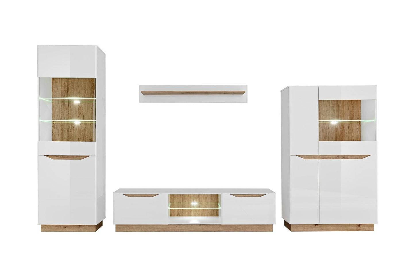 Living room furniture set Entertainment Modern Tv unit White gloss
