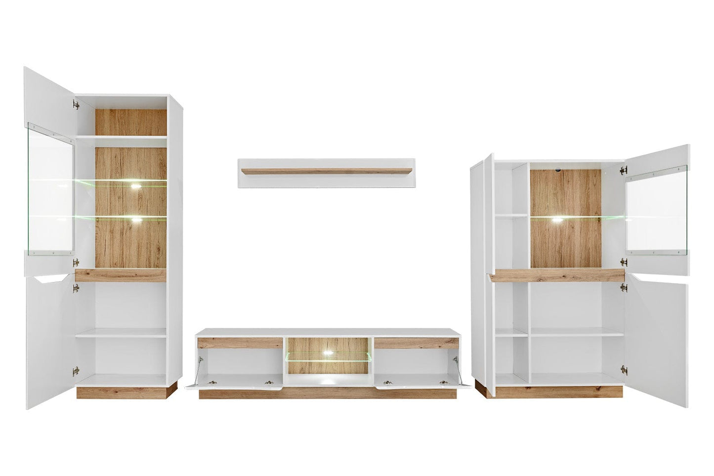 Living room furniture set Entertainment Modern Tv unit White gloss