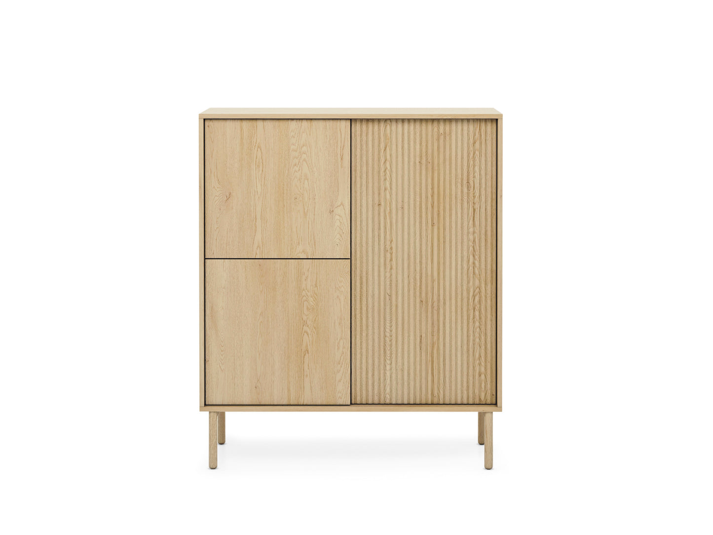 Modern Scandinavian Light Oak Sideboard – European-Made  Storage Cabinet Tavo 103cm | furniture4house