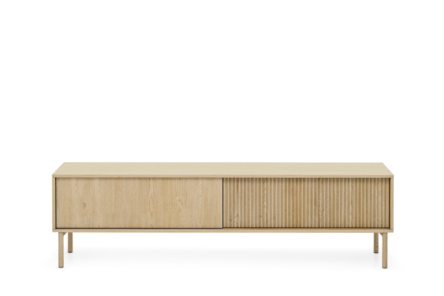 Scandinavian Oak Effect TV Stand 187- Modern Minimalist Storage Unit Tavo | Furniture4House