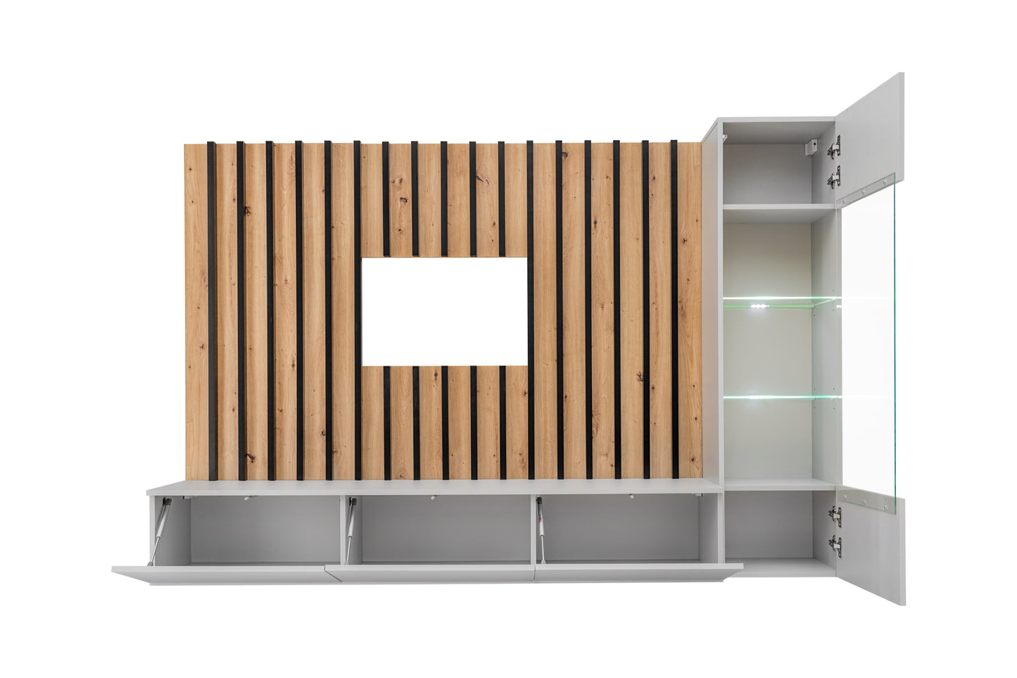 furniture set modern living room wooden slats VERTY Furniture4house