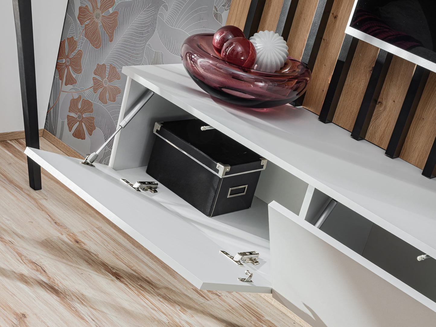 furniture set modern living room wooden slats VERTY Furniture4house
