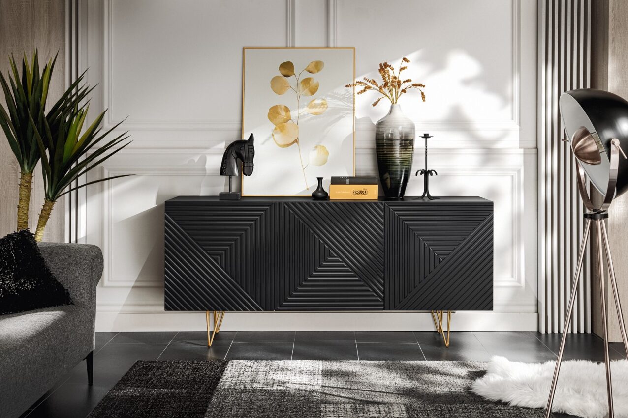 sideboard modern display cabinet pyramid Furniture4house
