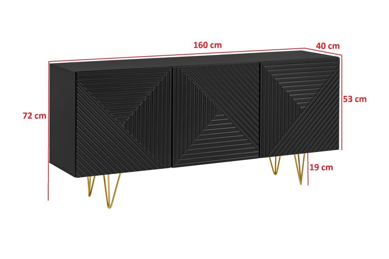sideboard modern display cabinet pyramid Furniture4house