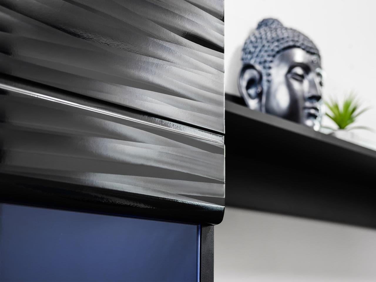Living Room Furniture set TV stand Cupboard Unit Modern Entertainment Black Gloss